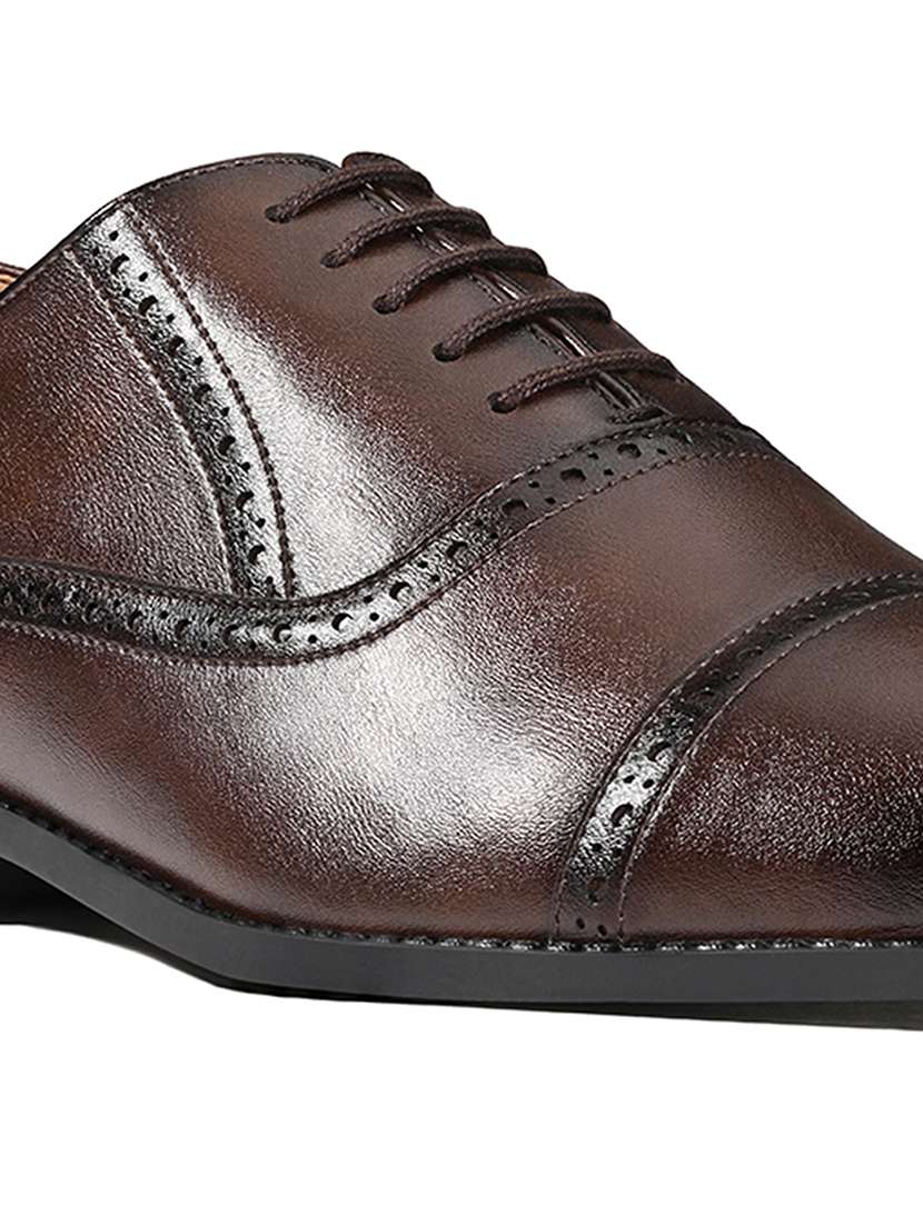 men brown lace-up brouge - 22331698 -  Standard Image - 4