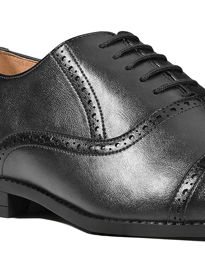 men black lace-up brouge - 22331699 -  Standard Image - 4