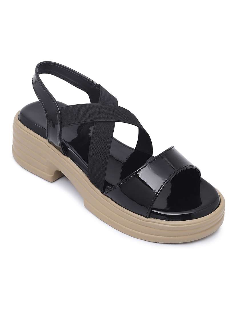 women solid back strap sandals - 22331710 -  Standard Image - 1