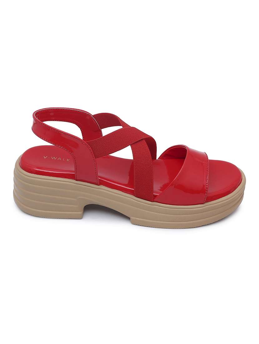 women solid back strap sandals - 22331711 -  Standard Image - 1