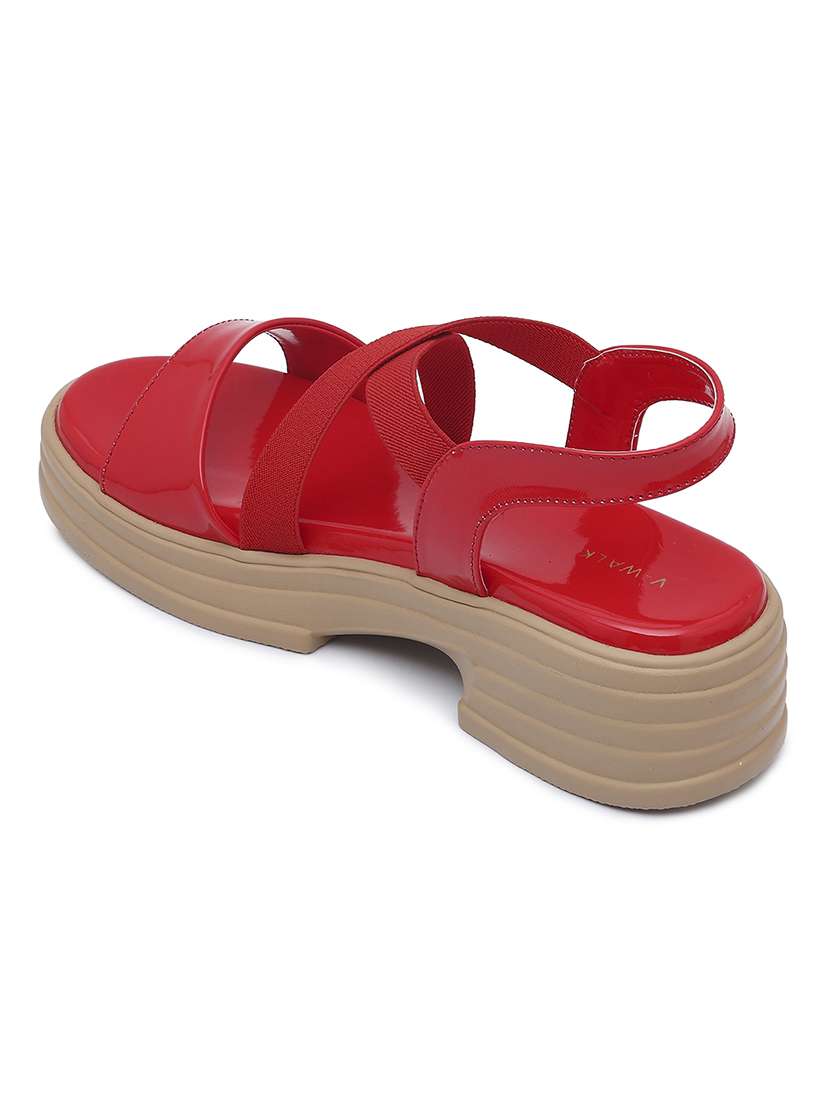 women solid back strap sandals - 22331711 -  Standard Image - 4