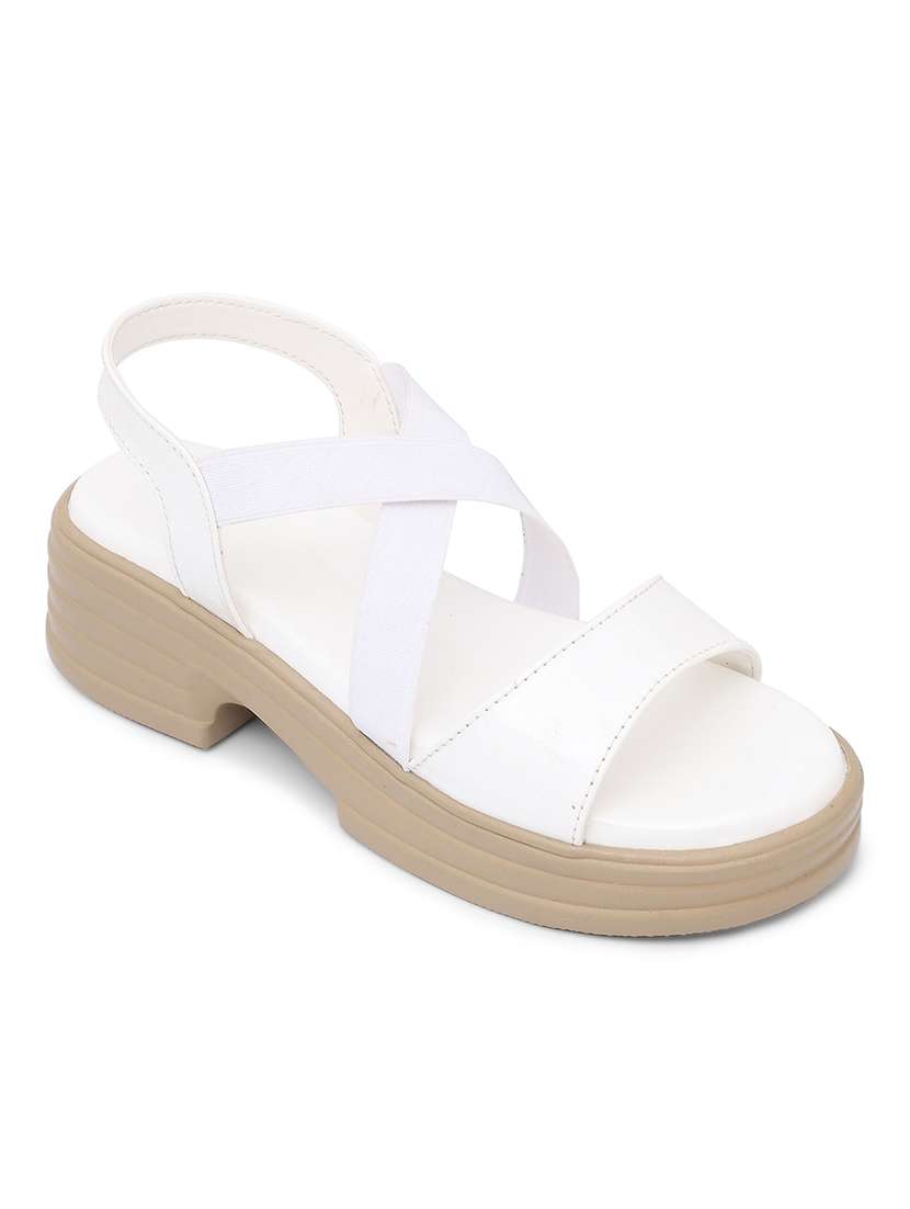 women solid back strap sandals - 22331712 -  Standard Image - 1