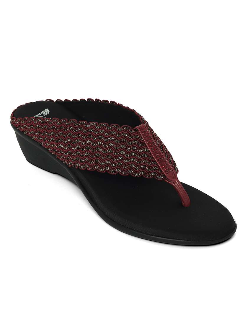 women solid slip on wedges - 22331751 -  Standard Image - 1