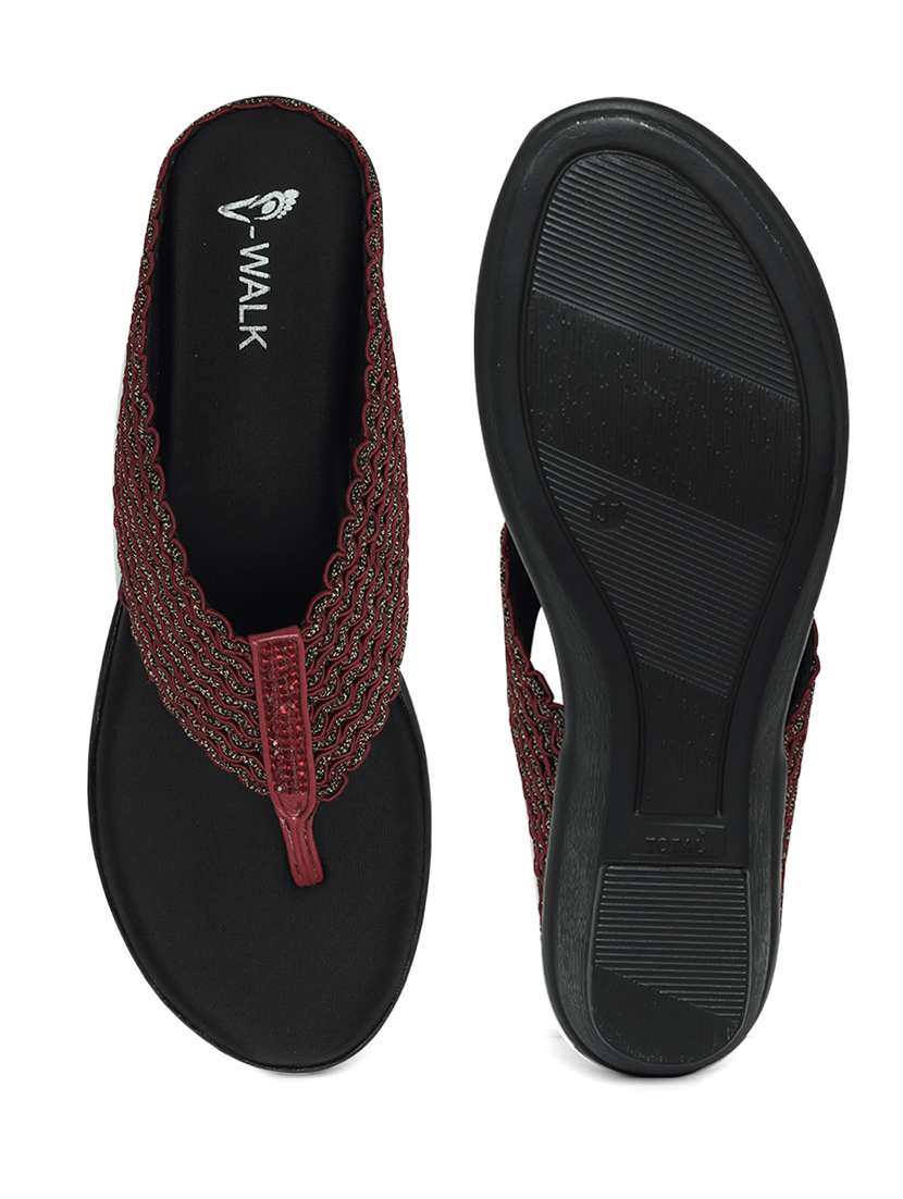 women solid slip on wedges - 22331751 -  Standard Image - 4