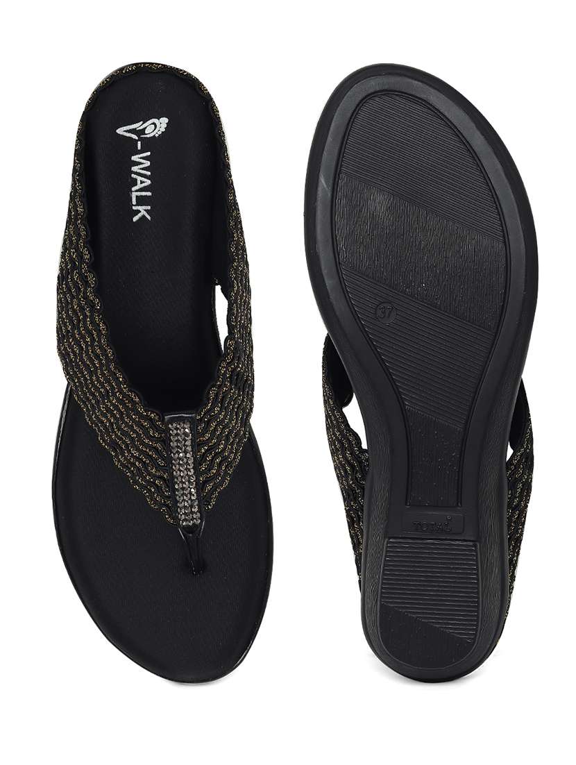 women solid slip on wedges - 22331752 -  Standard Image - 4