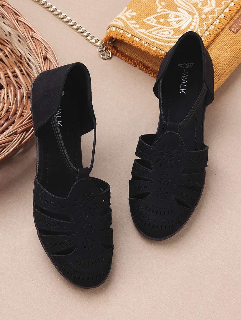 women solid slip on flat sandal