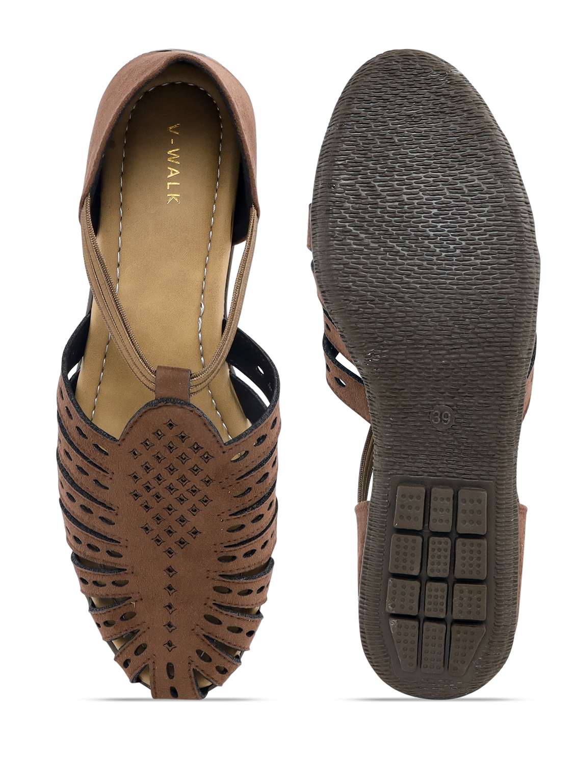 women solid slip on flat sandal - 22331770 -  Standard Image - 4