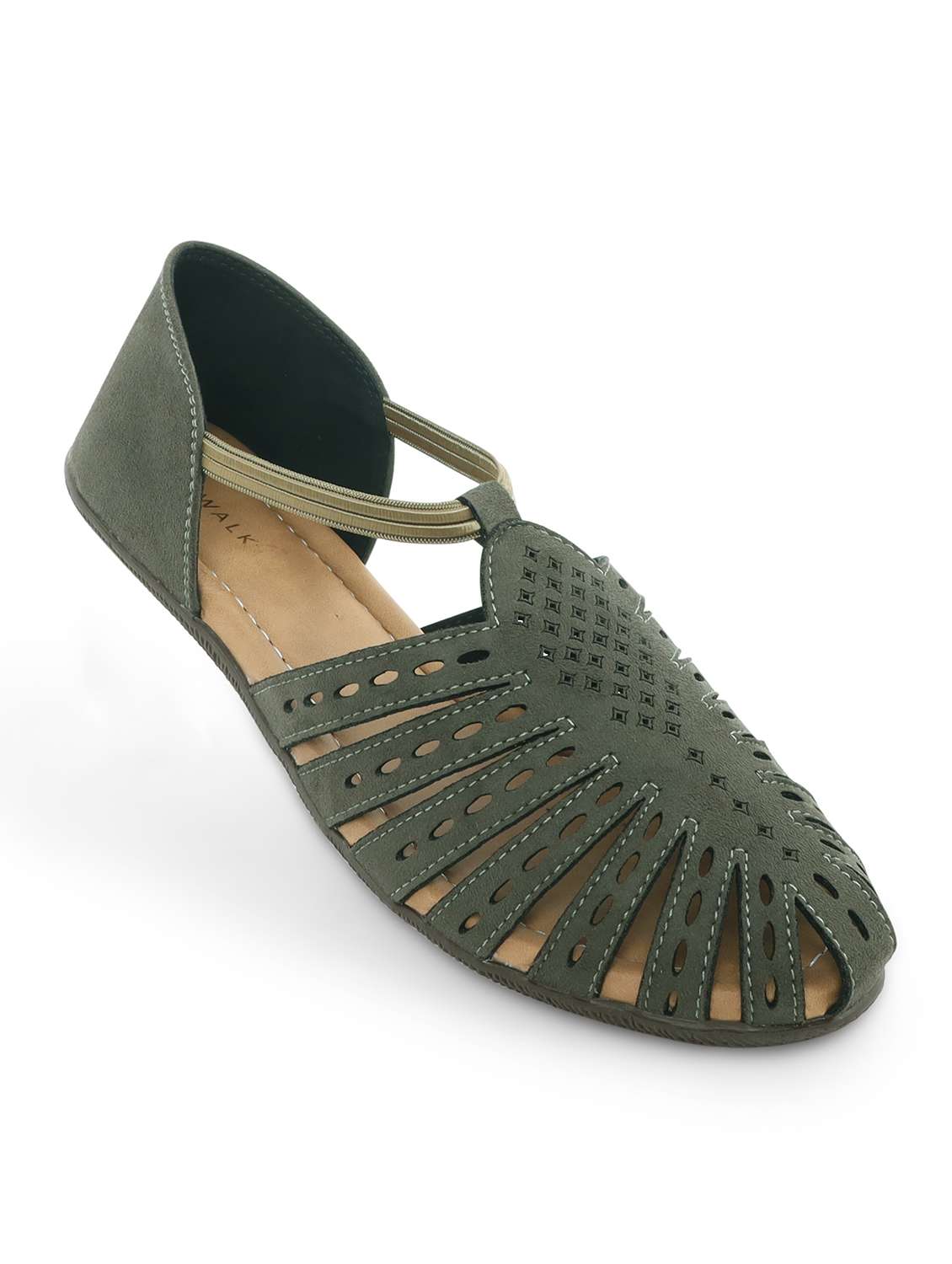 women solid slip on flat sandal - 22331771 -  Standard Image - 1