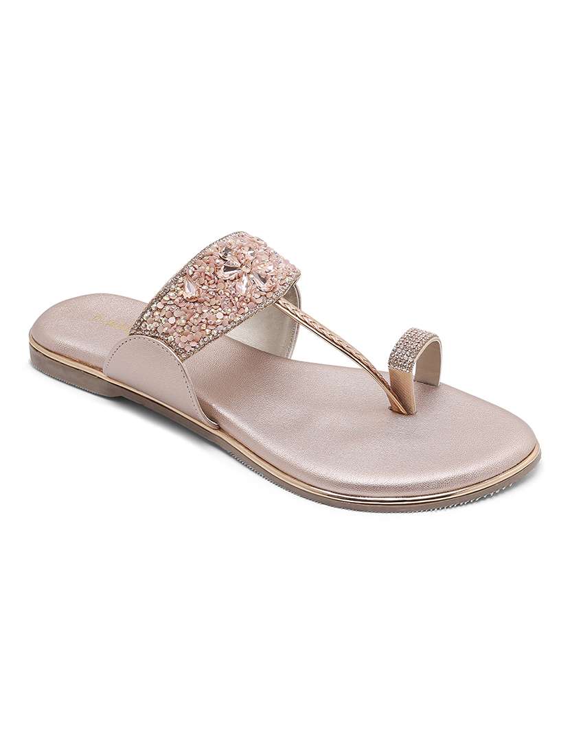 women slip on one toe flat sandal - 22331816 -  Standard Image - 1