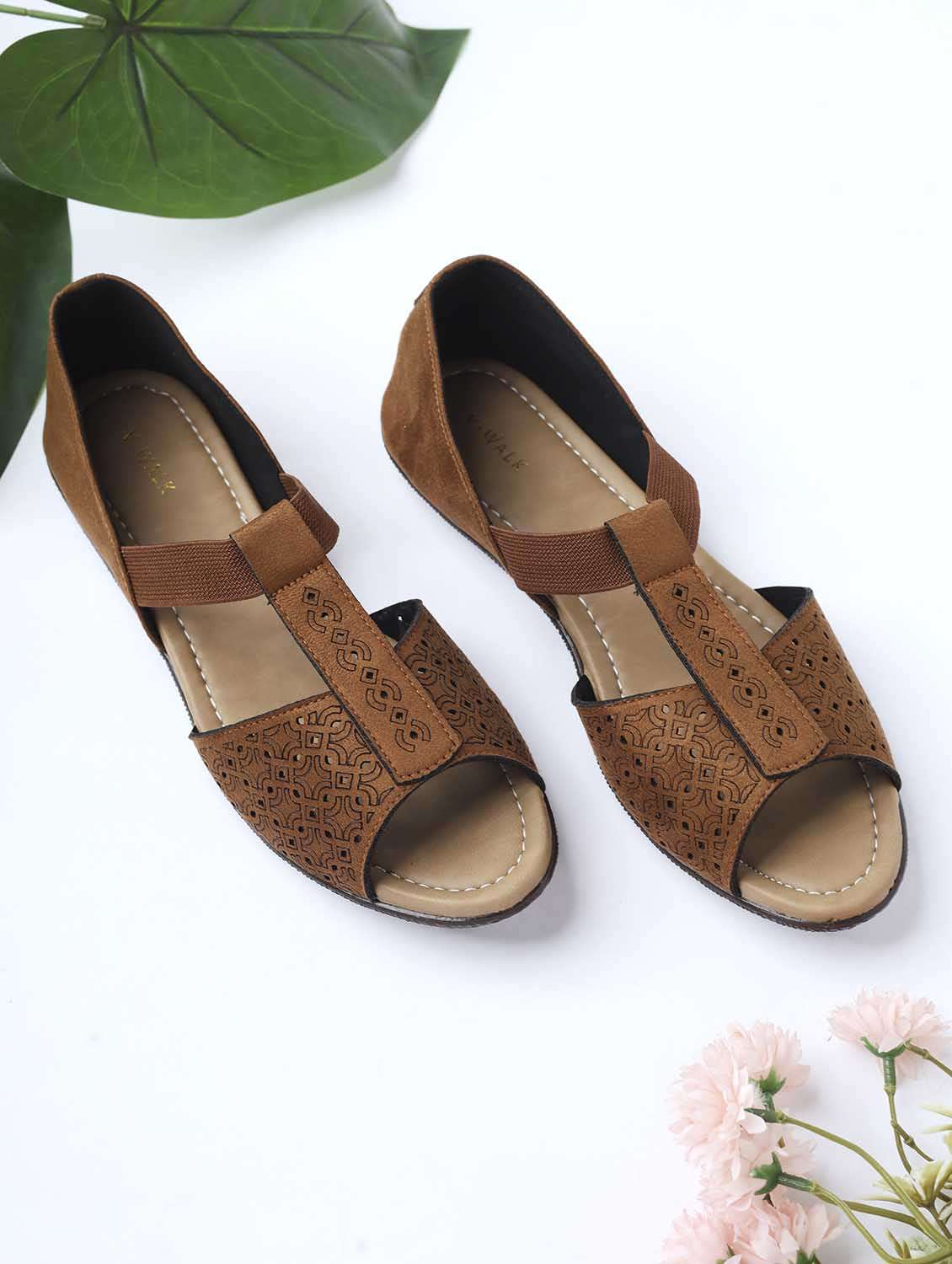 women solid slip on flat sandal