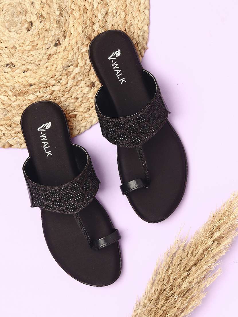 women slip on flat sandals