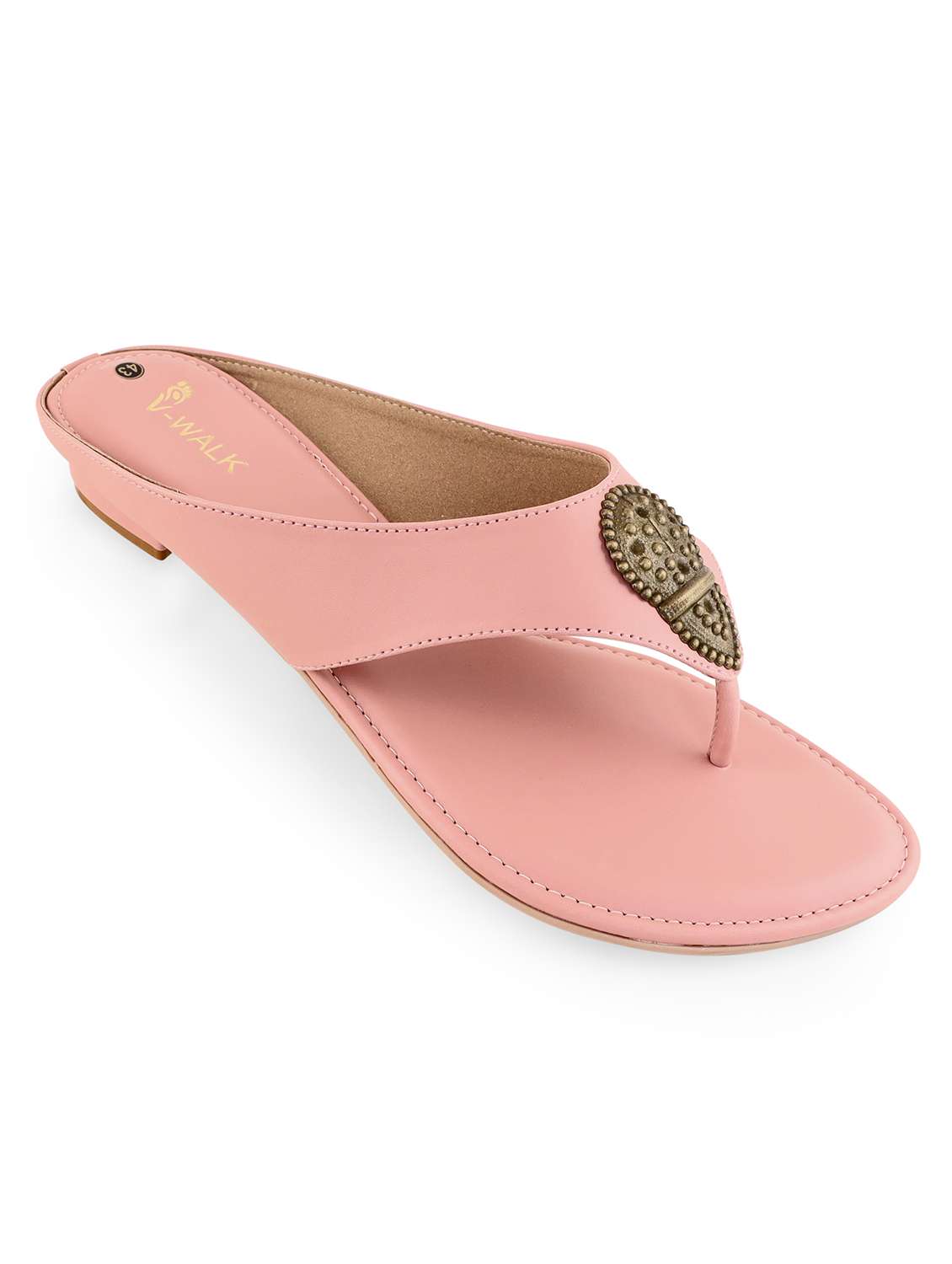 women solid slip on flat sandal - 22331863 -  Standard Image - 1