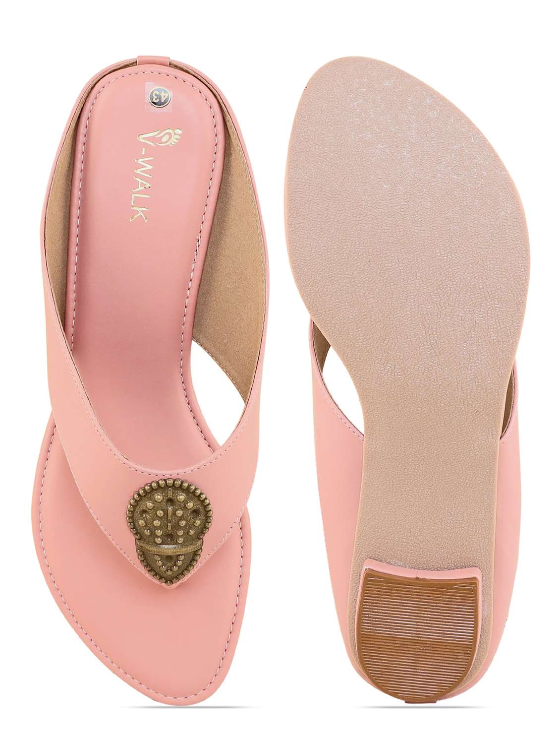 women solid slip on flat sandal - 22331863 -  Standard Image - 4