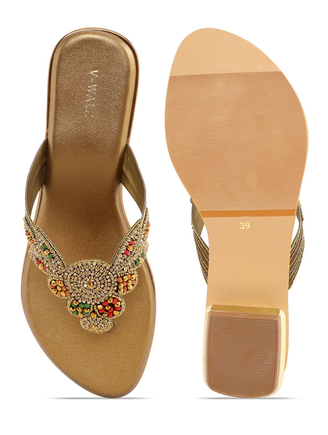 women embellished slip on sandal - 22331868 -  Standard Image - 4