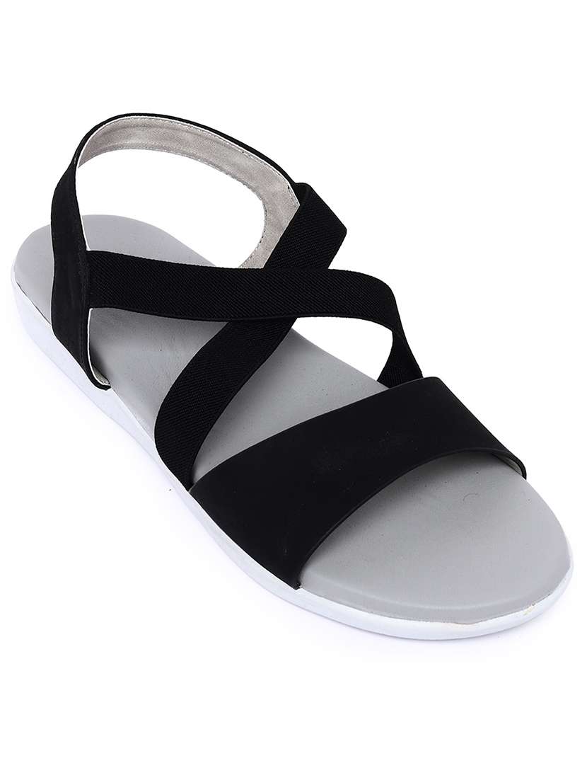 women solid back strap flat sandal - 22331879 -  Standard Image - 1