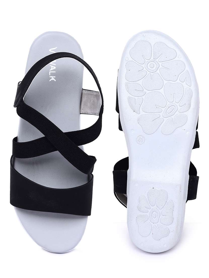 women solid back strap flat sandal - 22331879 -  Standard Image - 4