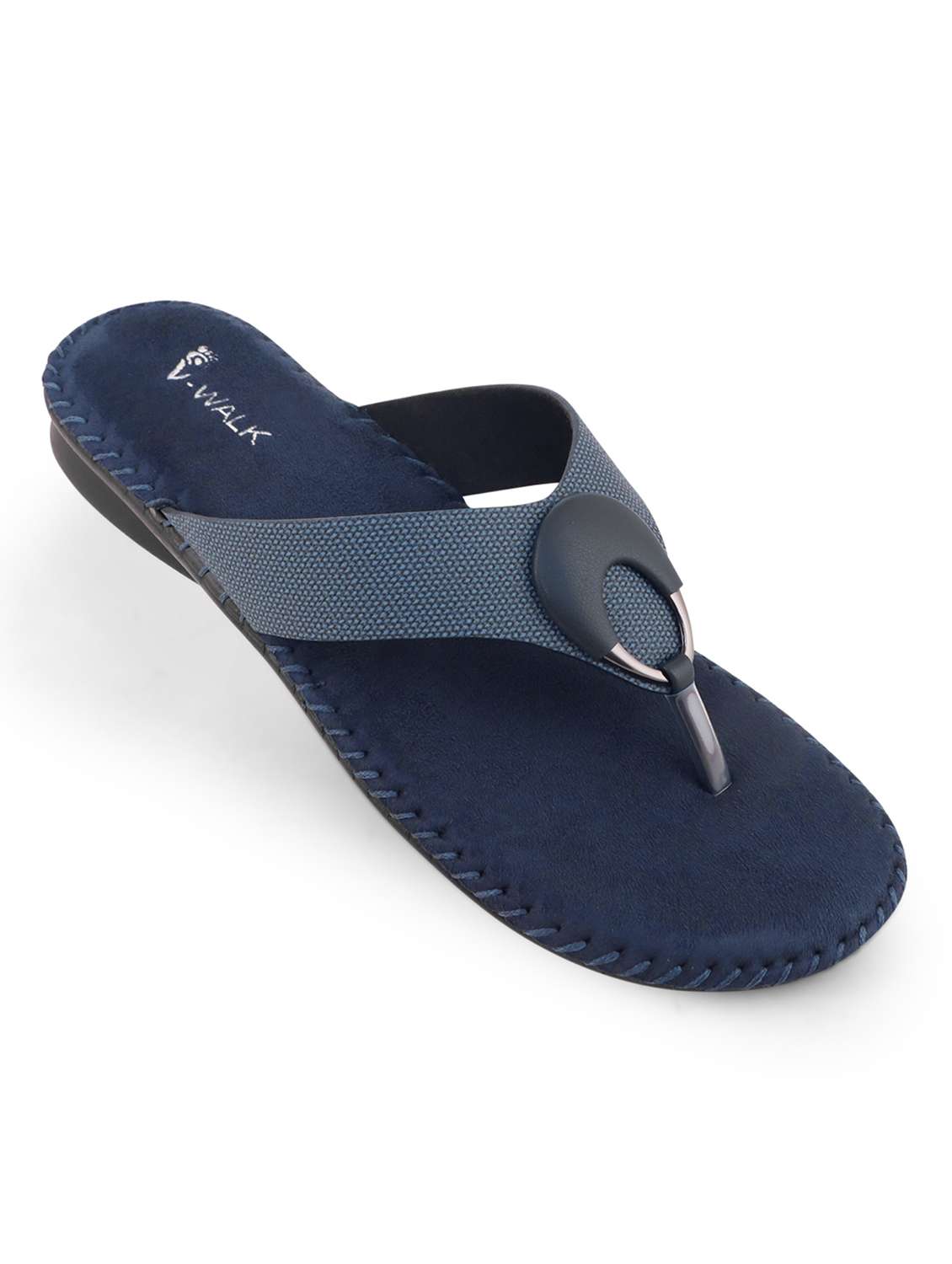 Women Solid Slip On Flat Sandal - 22331895 -  Standard Image - 1