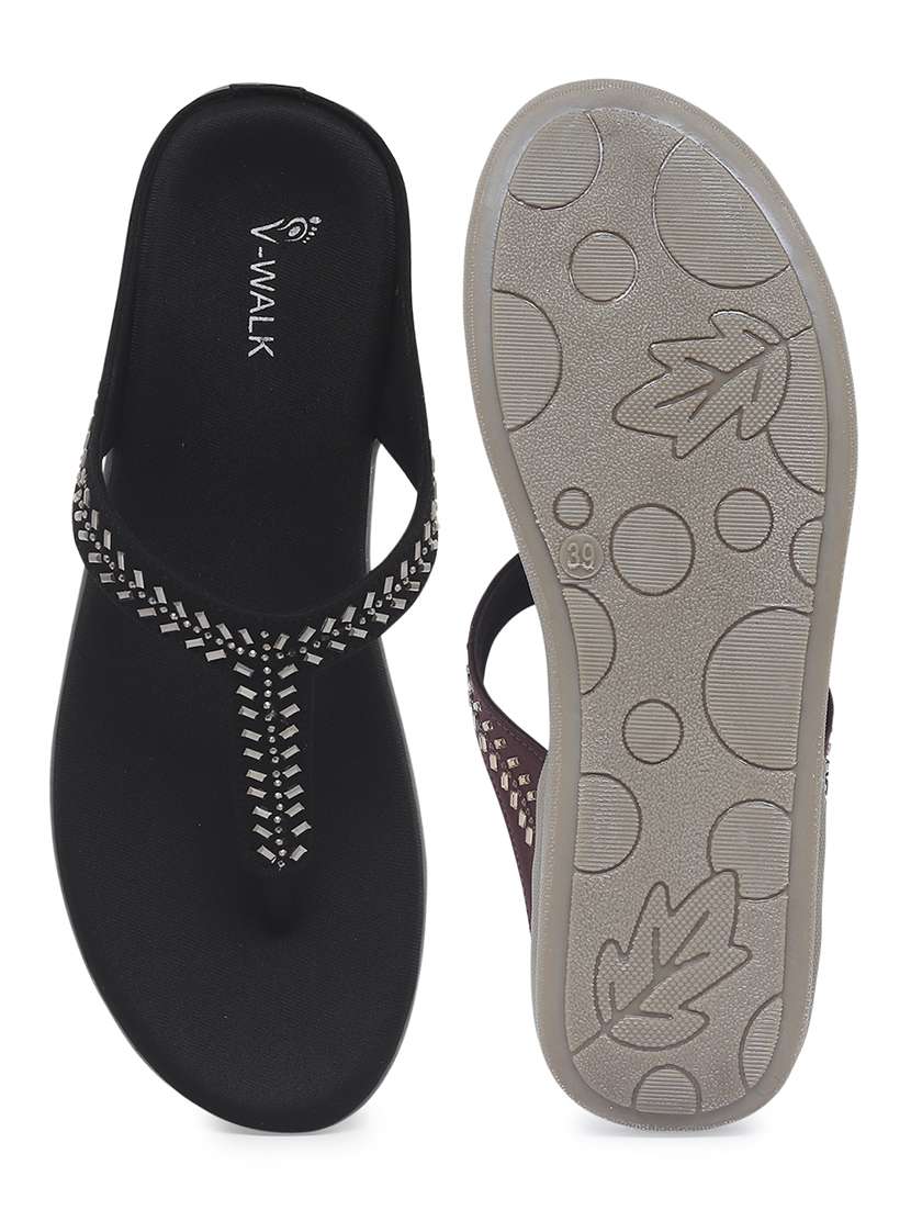 women embellished slip on flat sandal - 22331901 -  Standard Image - 4