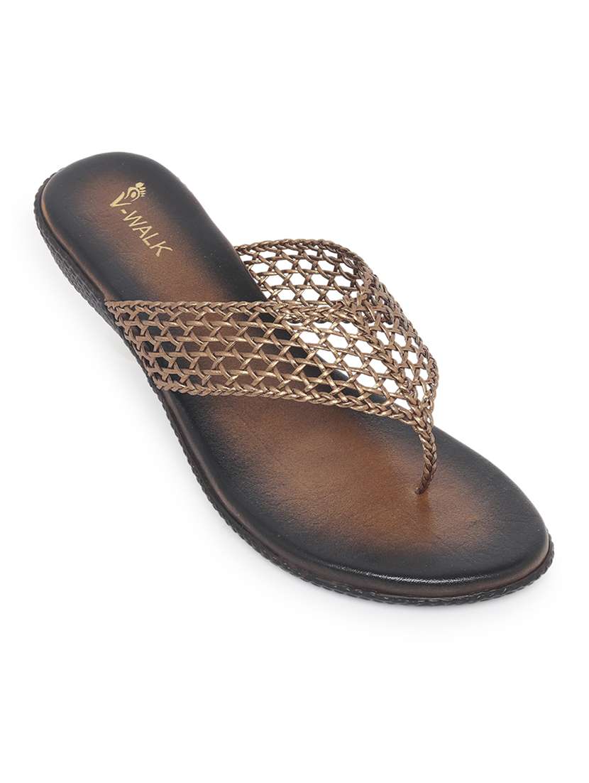 women solid slip on flat sandal - 22331904 -  Standard Image - 1