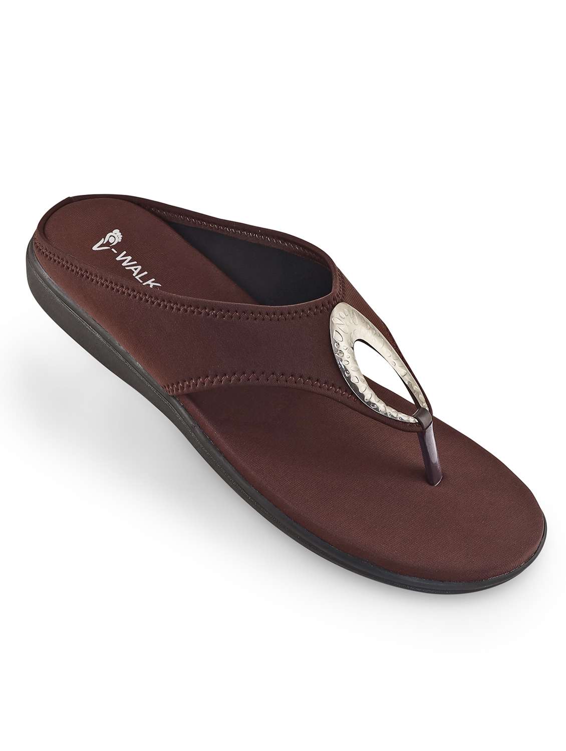 women solid slip on flat sandal - 22331909 -  Standard Image - 1