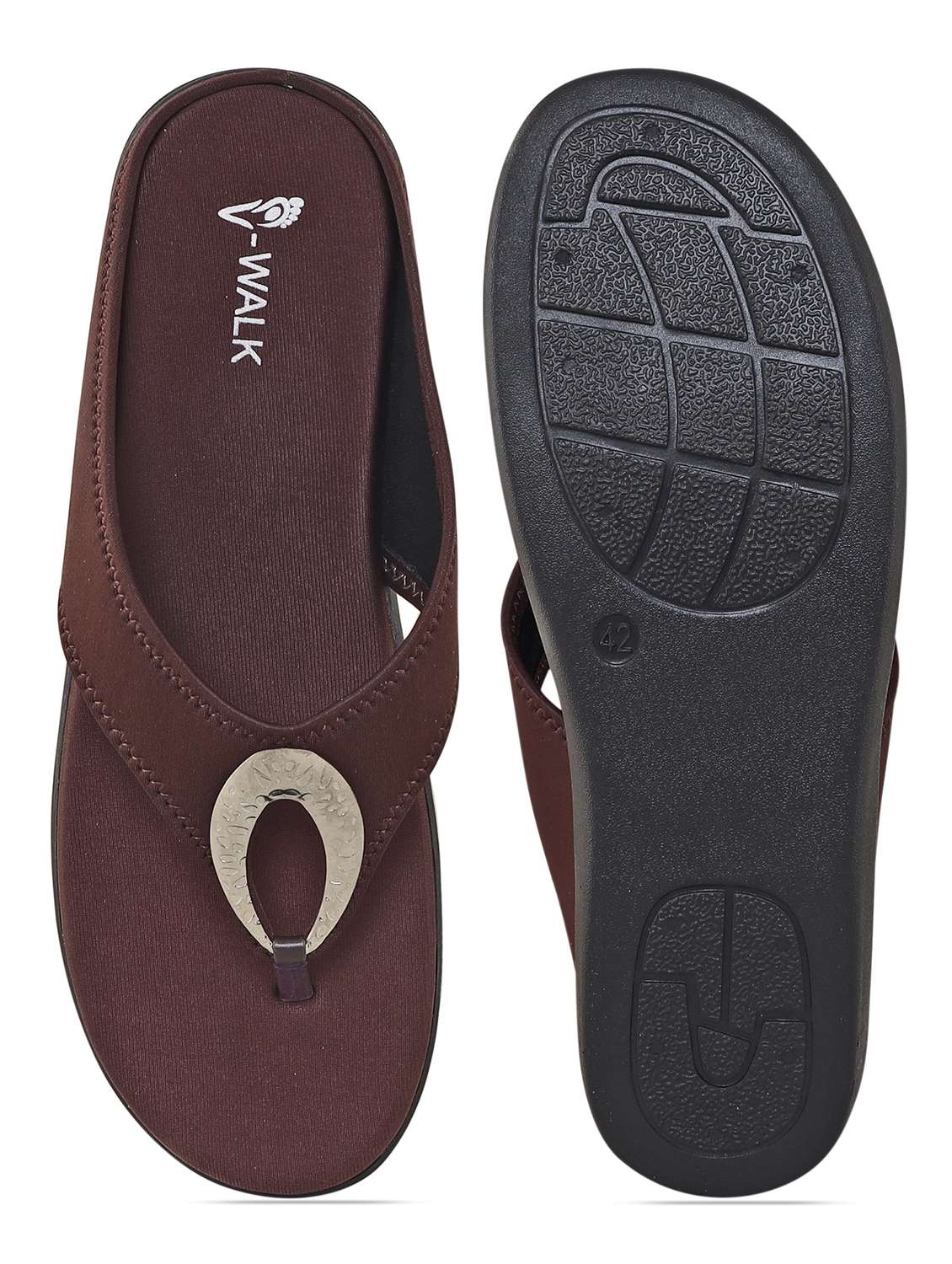 women solid slip on flat sandal - 22331909 -  Standard Image - 4