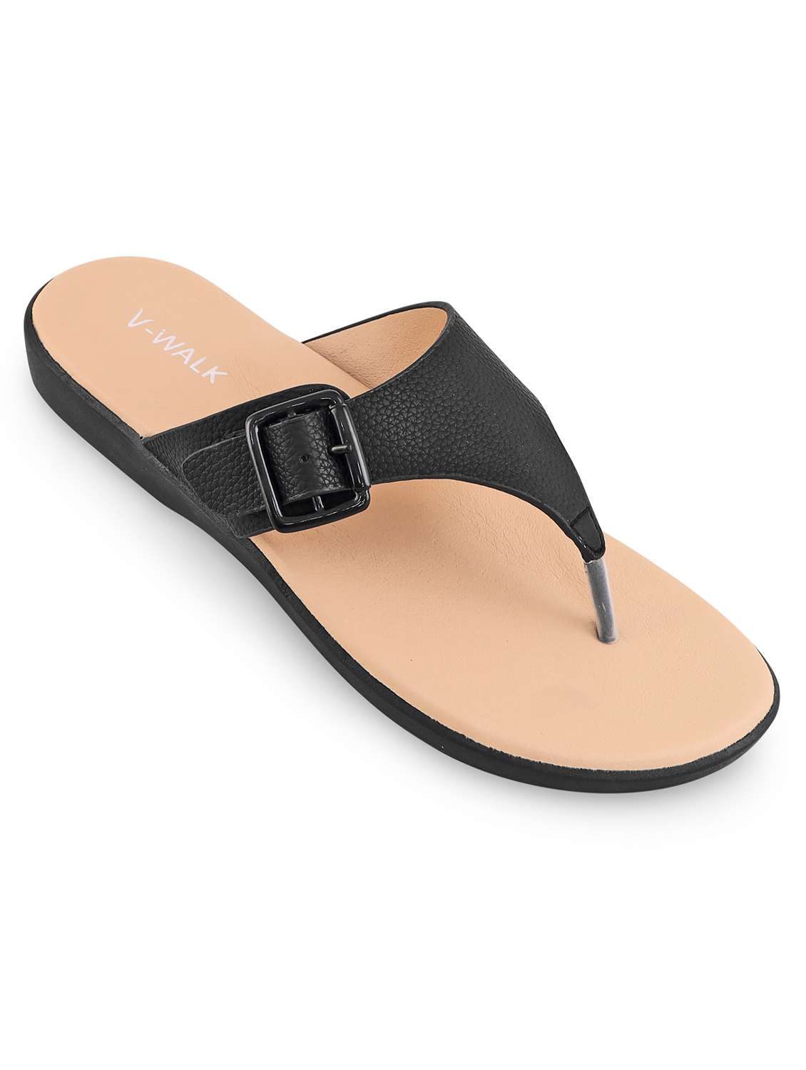 women solid slip on flat sandal - 22331911 -  Standard Image - 1