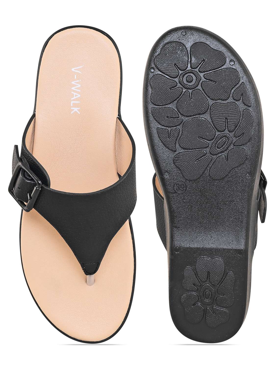 women solid slip on flat sandal - 22331911 -  Standard Image - 4