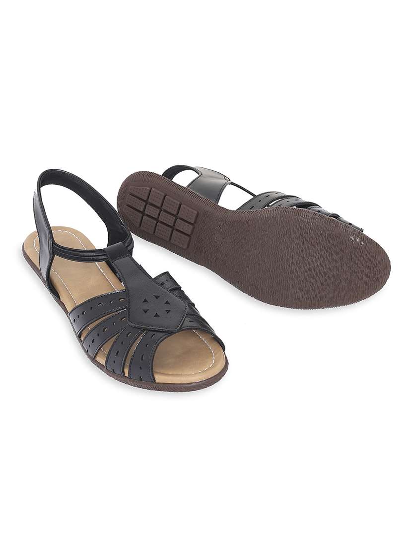 women solid slip on flat sandal - 22331926 -  Standard Image - 4