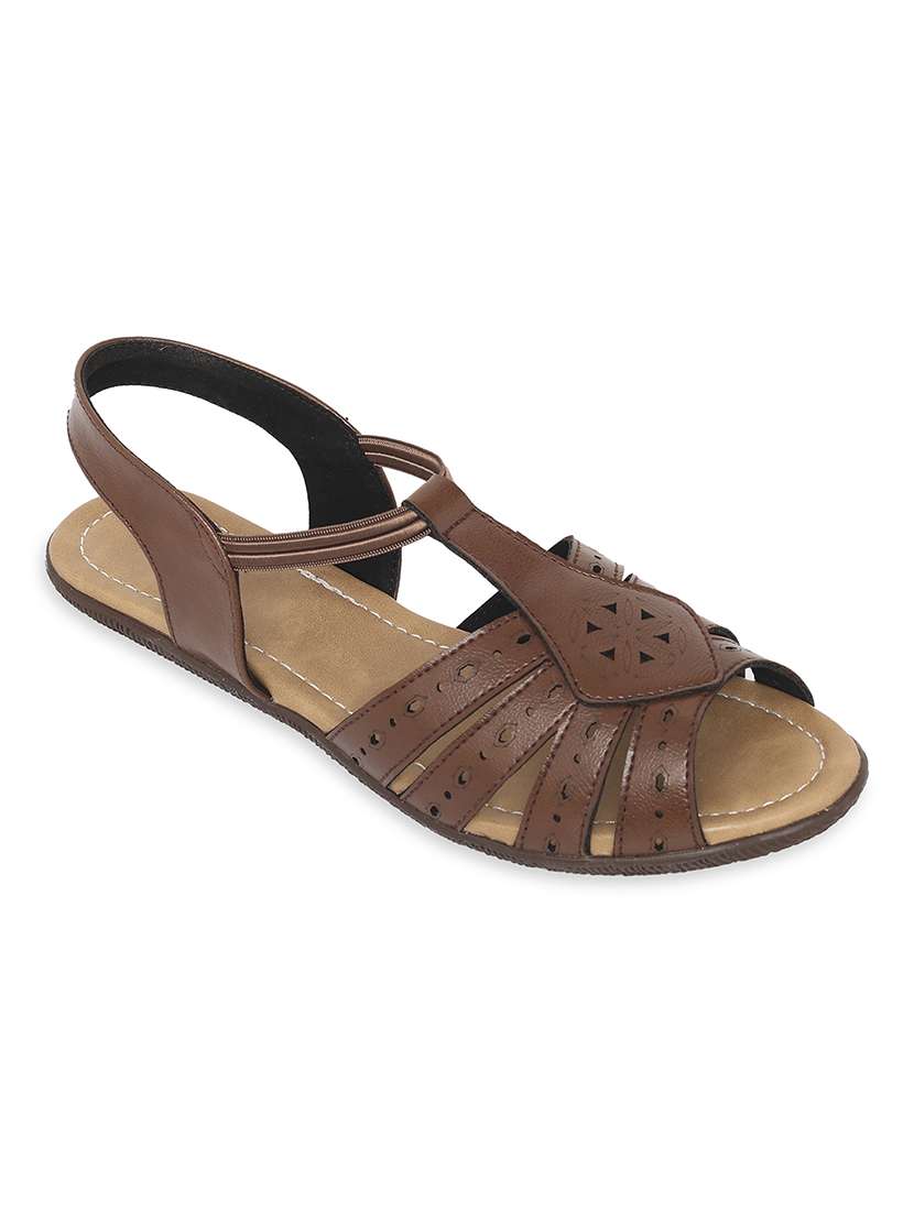 women solid slip on flat sandal - 22331927 -  Standard Image - 1
