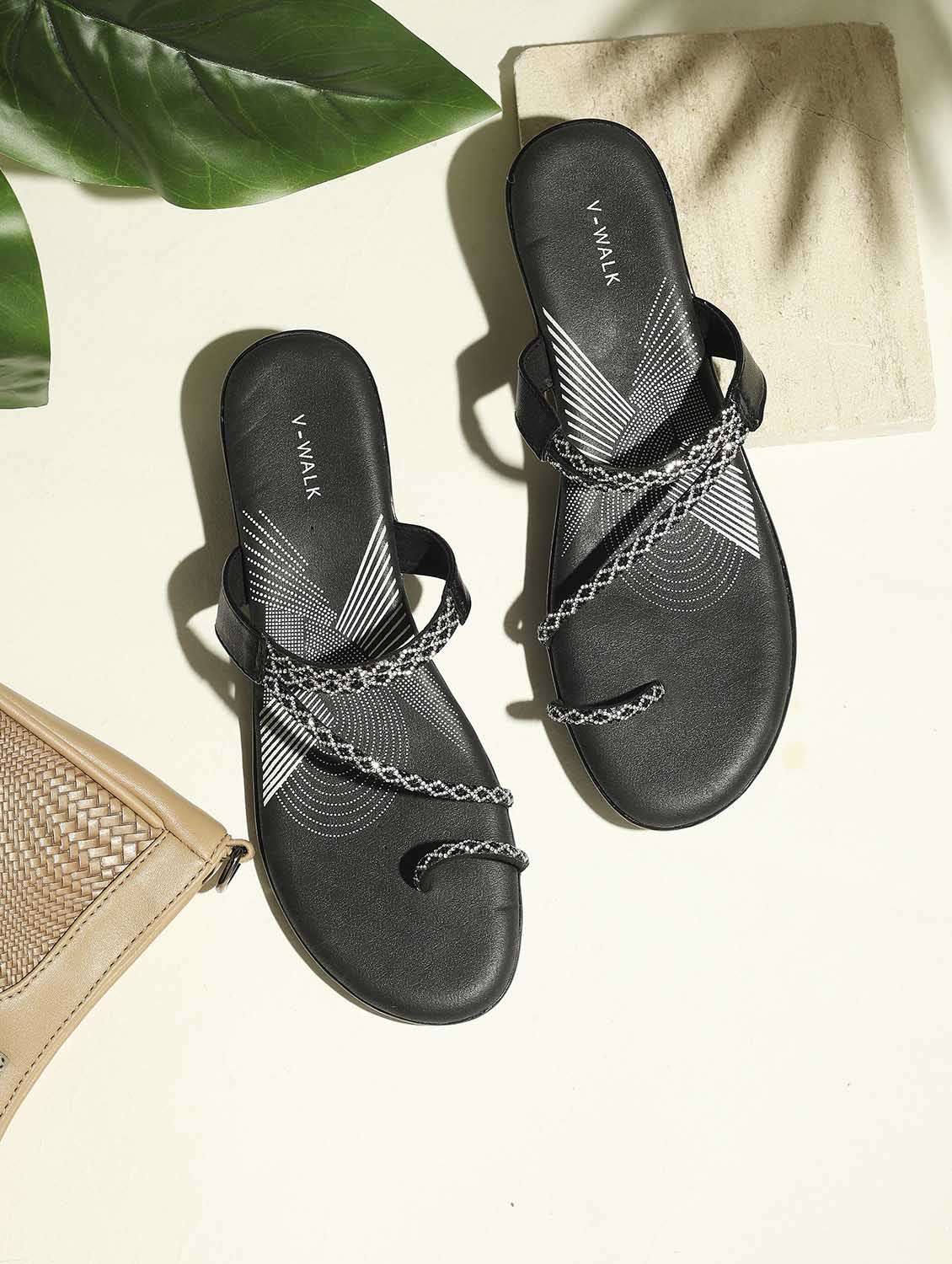 women embellished one toe wedges