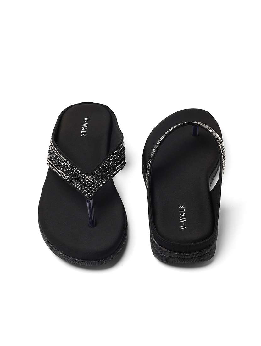 women embellished slip on wedges - 22331954 -  Standard Image - 4
