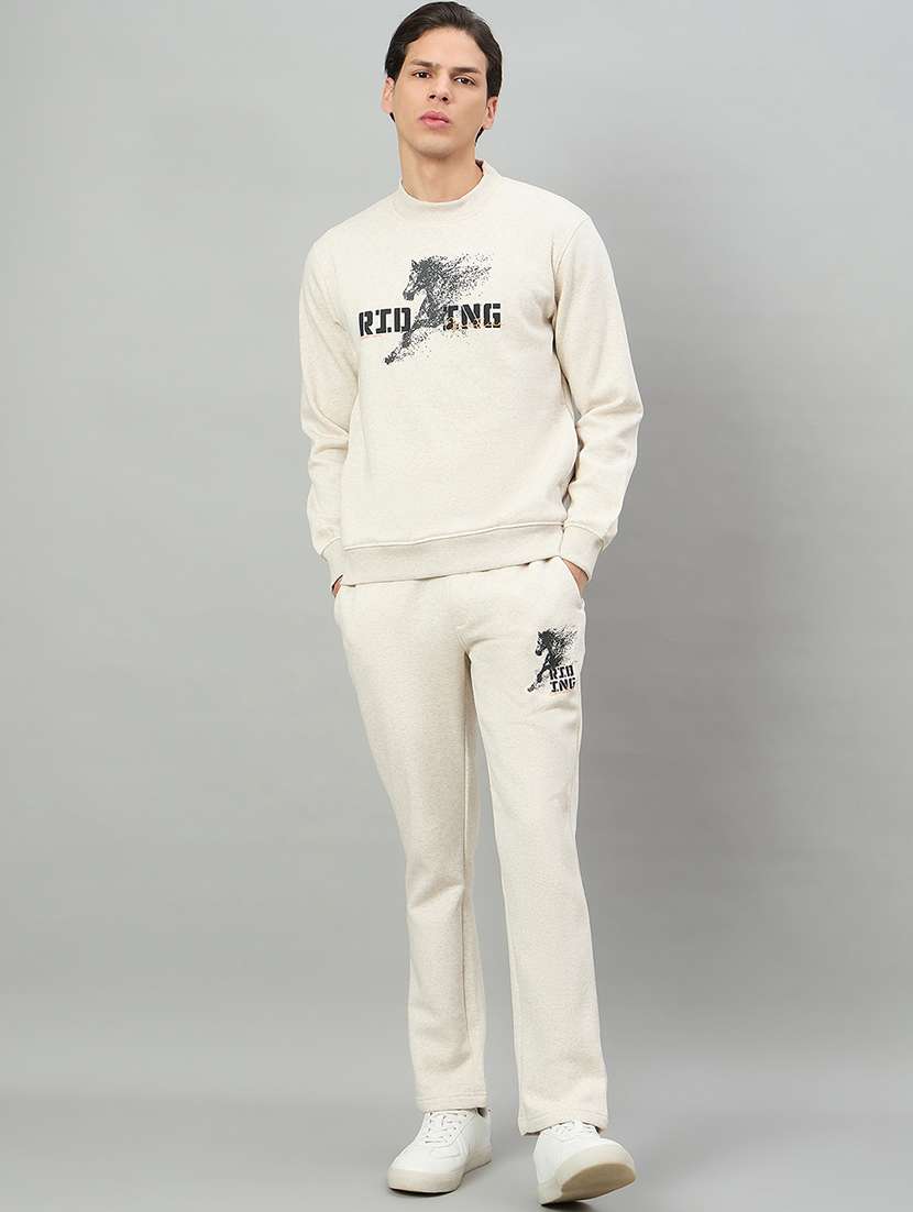 men printed long sleeve full length track suit - 22332354 -  Standard Image - 1