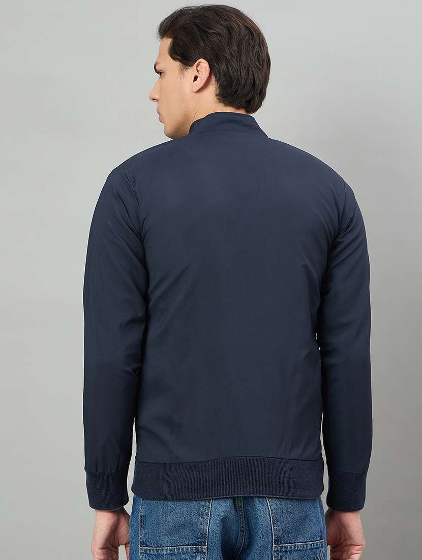 men geometric long sleeve reversible bomber jacket - 22332371 -  Standard Image - 4