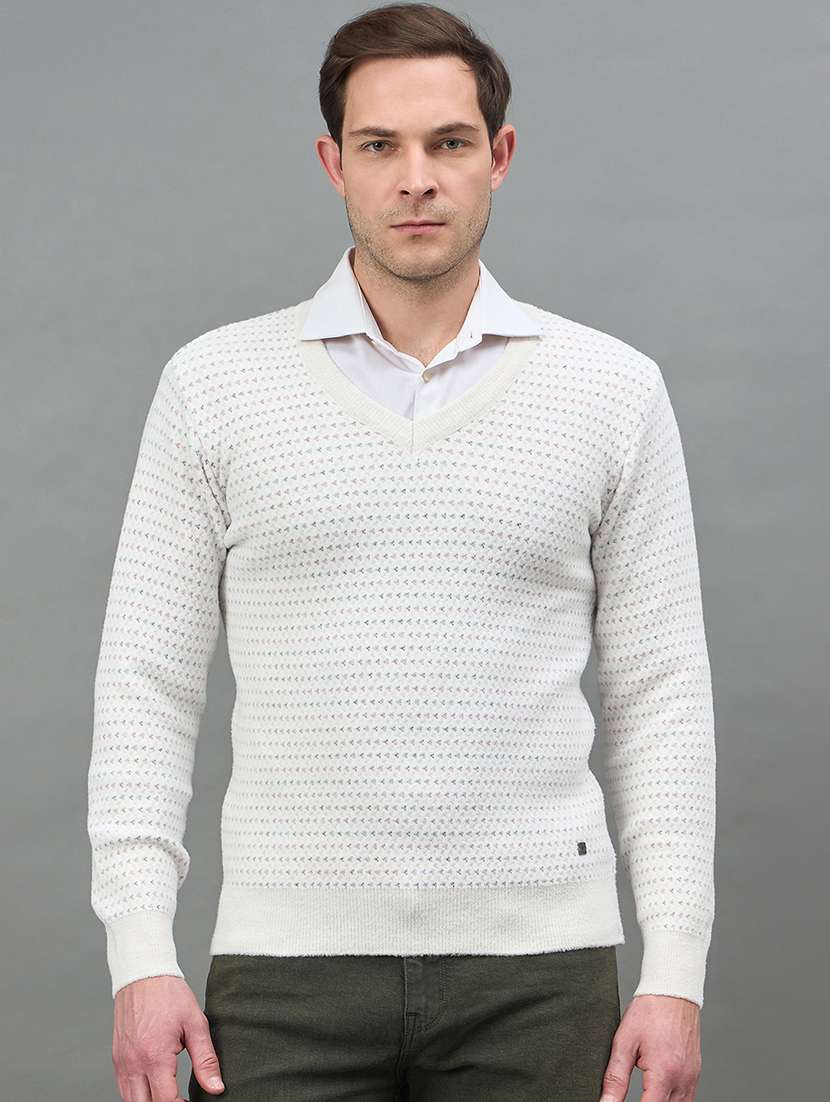 men self design long sleeve regualr fit pullover - 22332384 -  Standard Image - 1