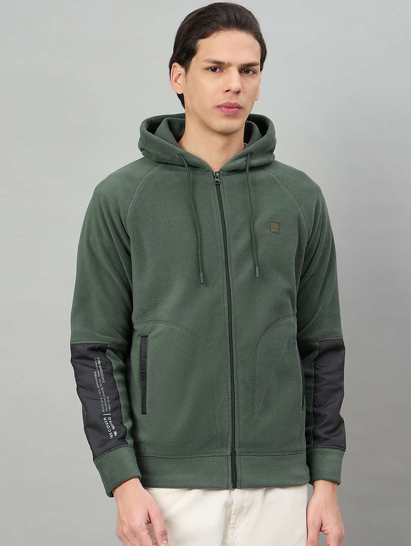 men color block long sleeve regular fit sweatshirt - 22332392 -  Standard Image - 1