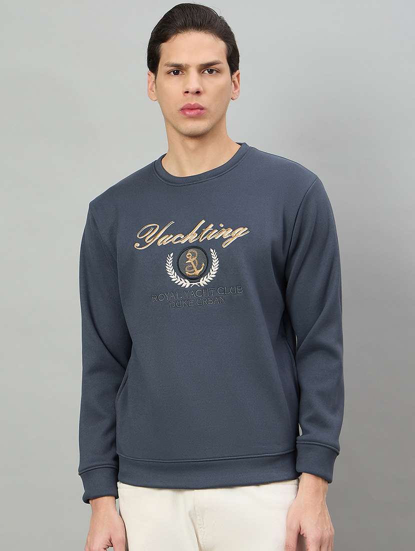 men solid with work long sleeve regular fit sweatshirt - 22332396 -  Standard Image - 1