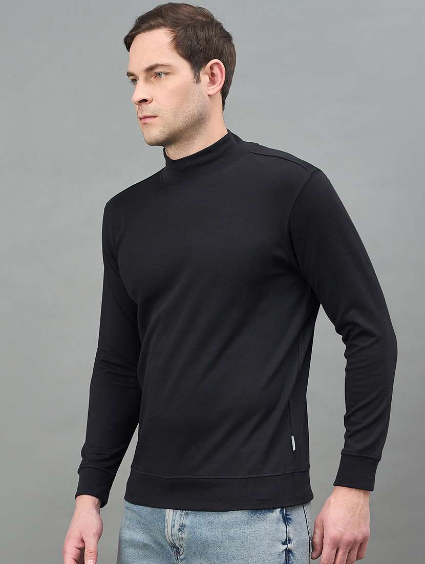 men solid long sleeve regular fit sweatshirt - 22332411 -  Standard Image - 1