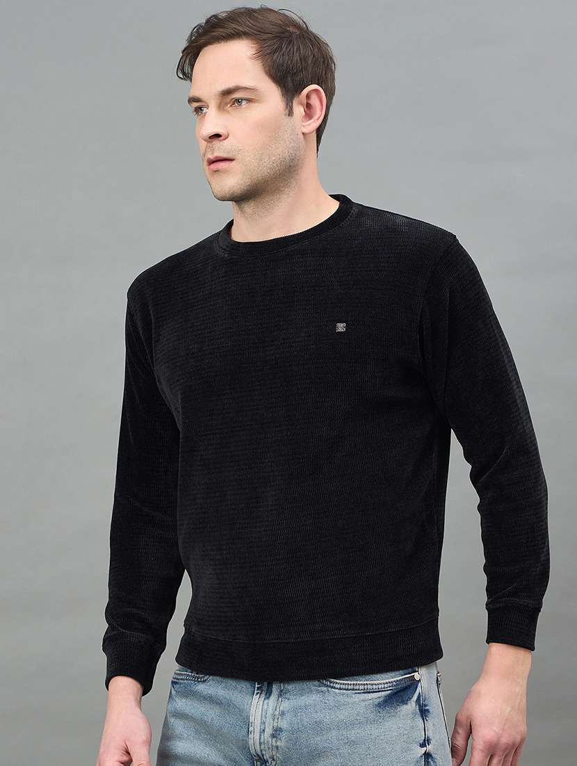 men solid long sleeve regular fit sweatshirt - 22332420 -  Standard Image - 1