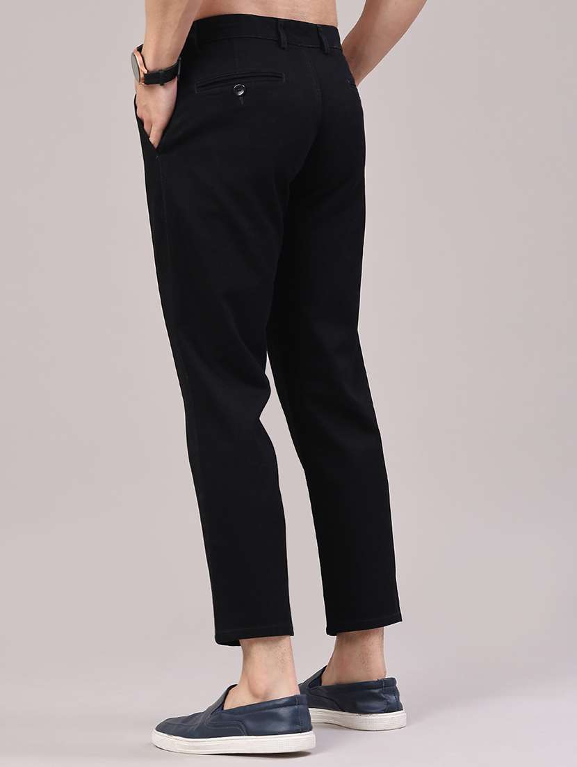 men solid mid rise chinos casual trouser - 22334255 -  Standard Image - 4