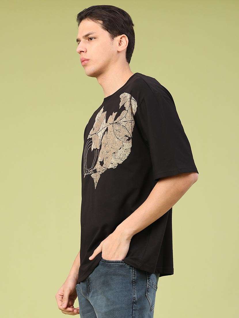 men printed short sleeve oversized t-shirt - 22334645 -  Standard Image - 1