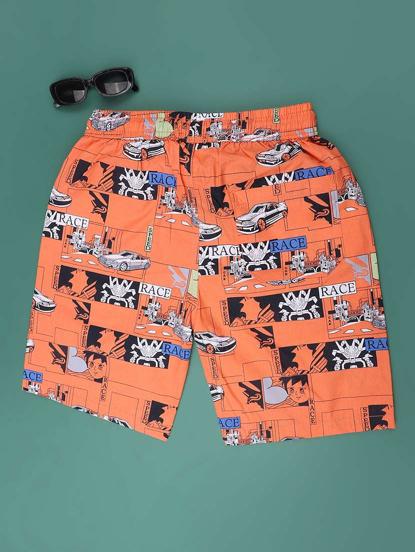 boys printed mid rise shorts - 22335196 -  Standard Image - 1