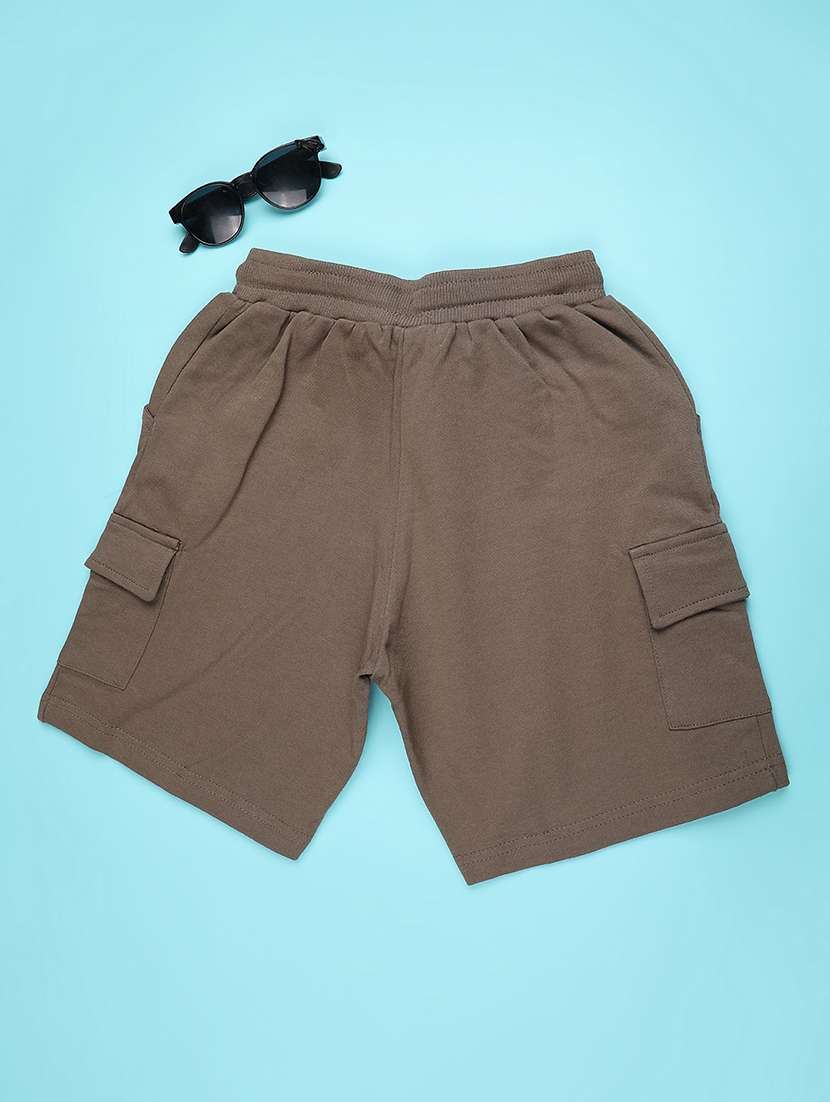 girls olive cotton shorts shorts and three-fourth - 22335230 -  Standard Image - 1