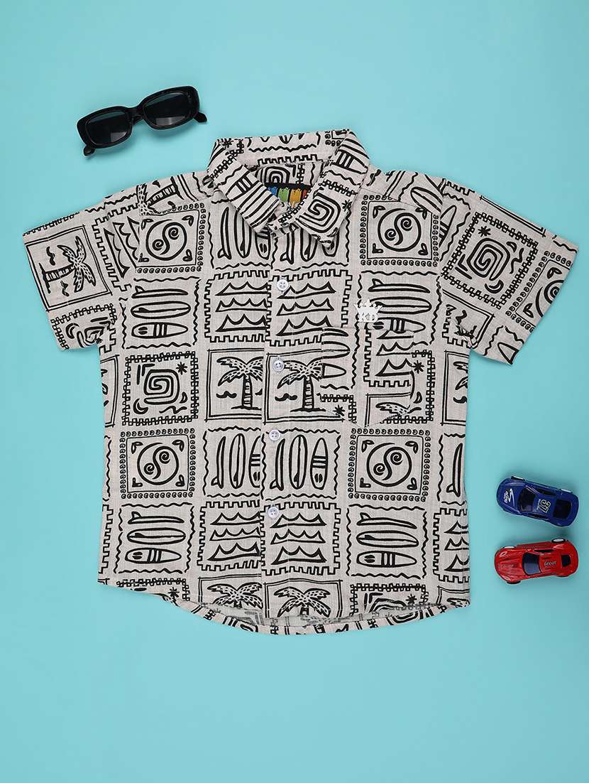 boys collared short sleeve shirt - 22335310 -  Standard Image - 1