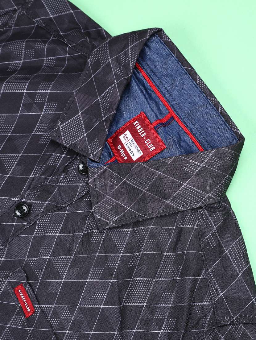 boys printed long sleeve collared shirt - 22335319 -  Standard Image - 4