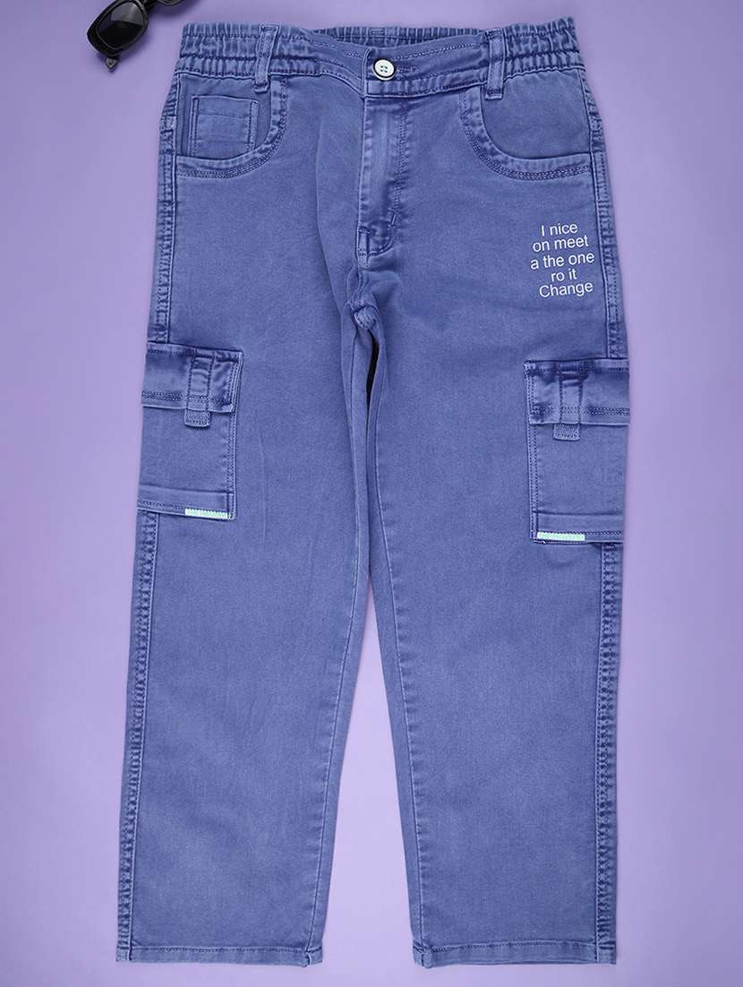 blue poly cotton plain jean - 22335386 -  Standard Image - 1