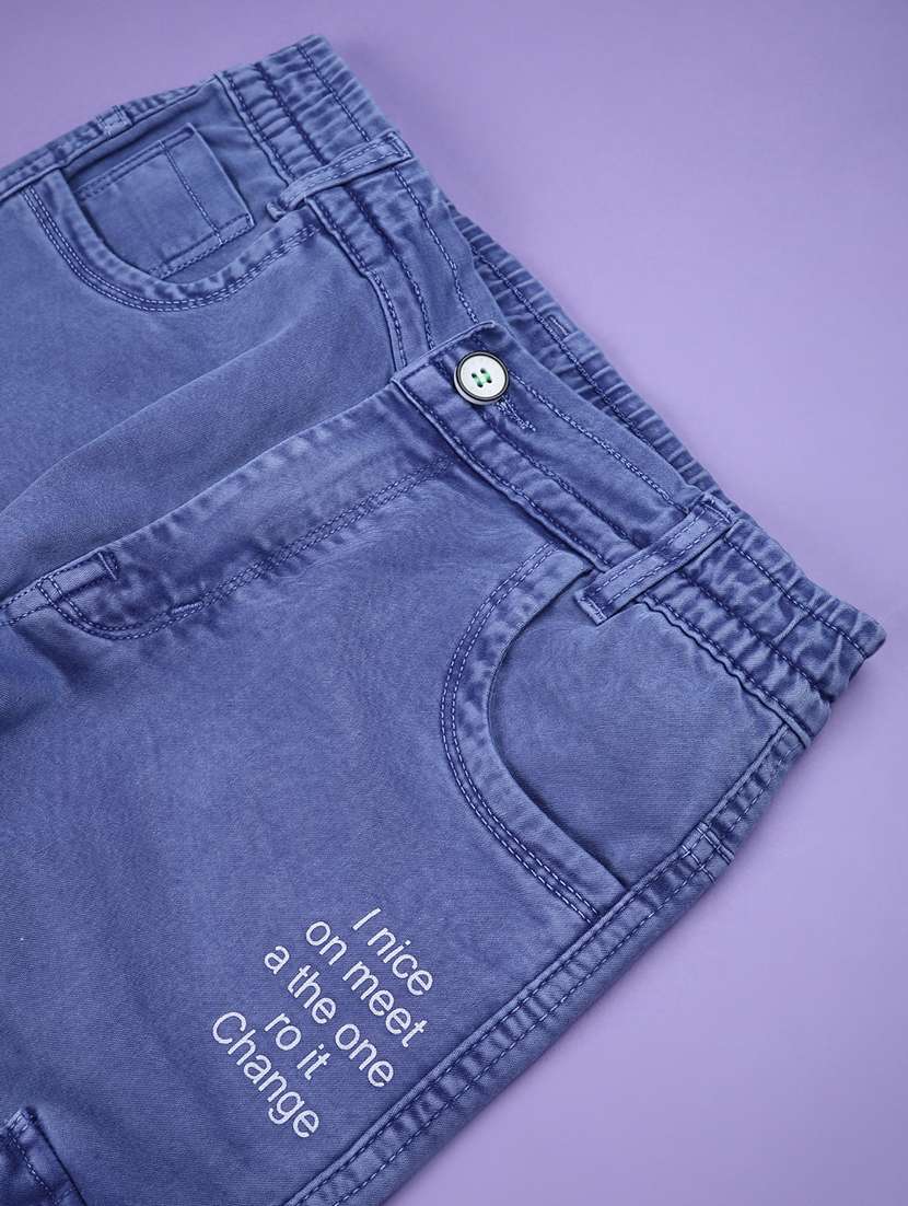 blue poly cotton plain jean - 22335386 -  Standard Image - 4