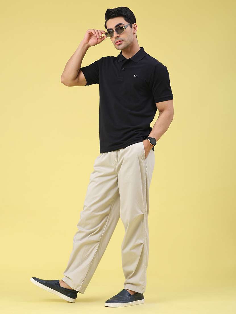 men solid short sleeve regular fit polo t-shirt - 22335574 -  Standard Image - 4
