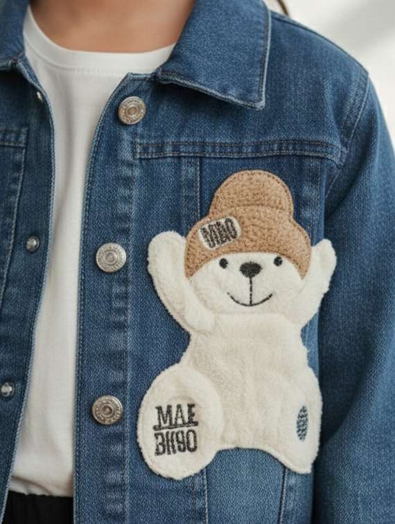 blue denim regular jackets & coat - 22335600 -  Standard Image - 4