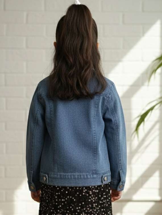 women collared long sleeve denim jacket - 22335609 -  Standard Image - 4