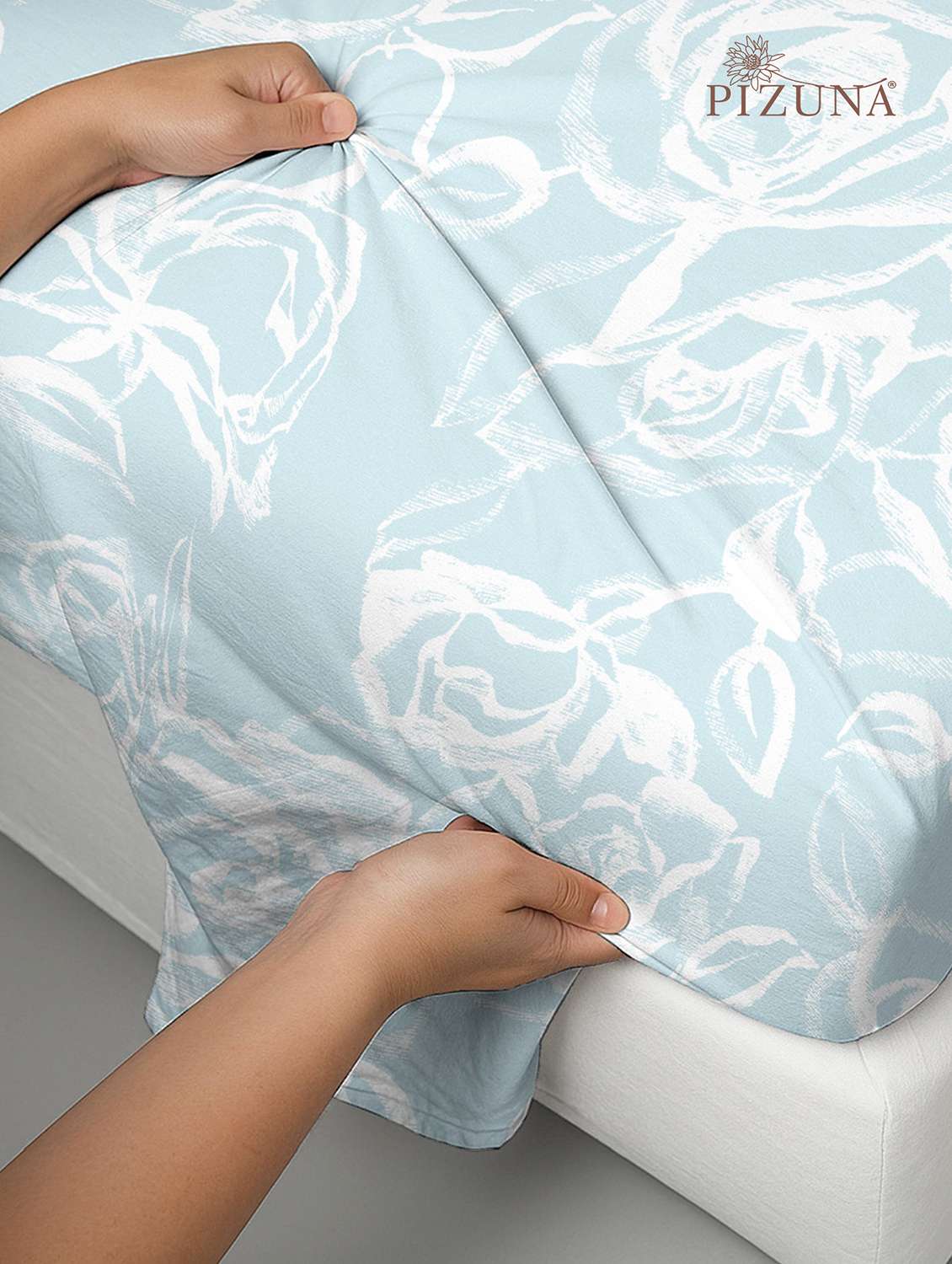 pizuna cotton 400 tc printed bedsheet superking with 2 pillow covers - 22335707 -  Standard Image - 4